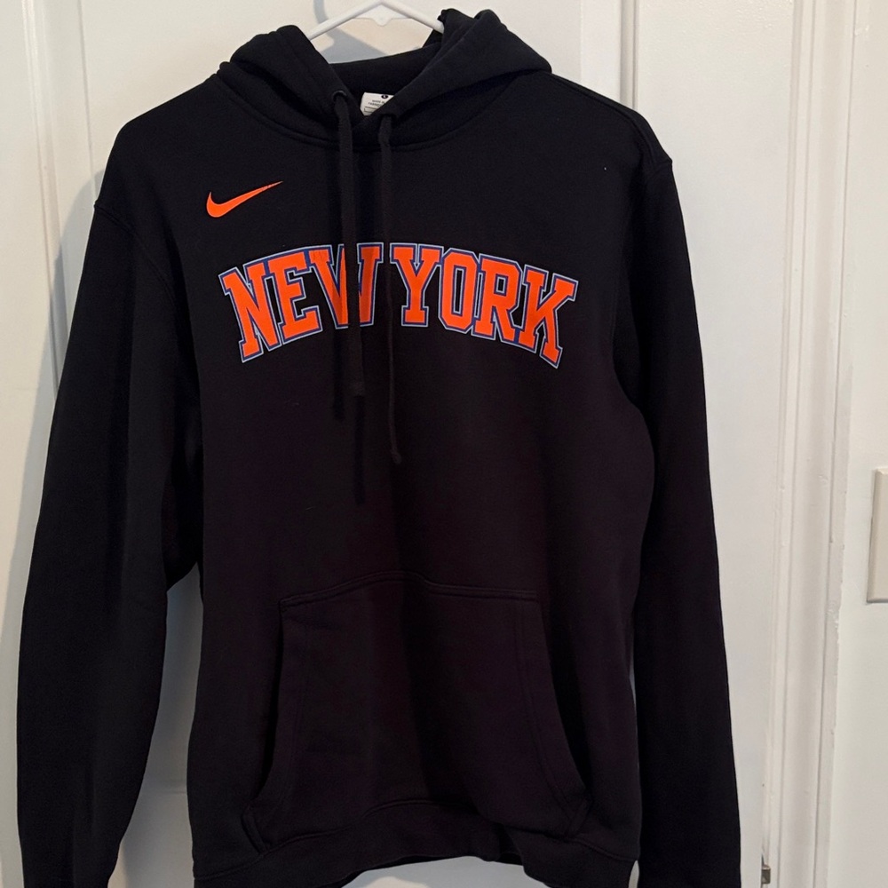 Nike Black and Orange New York Men's Hoodie - L